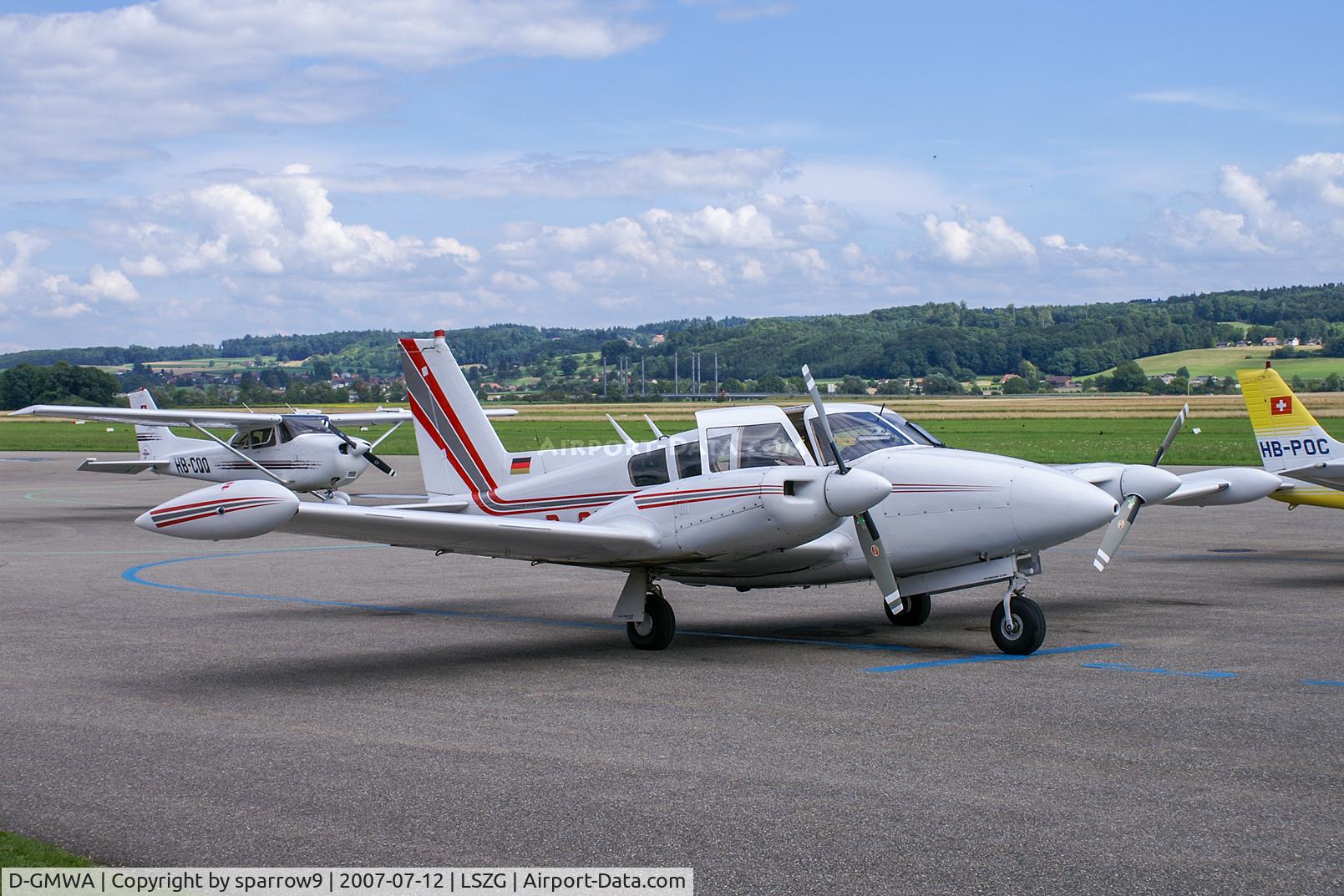 D-GMWA, 1966 Piper PA-30-160 Twin Comanche Twin Comanche C/N 30-1178, At Grenchen.