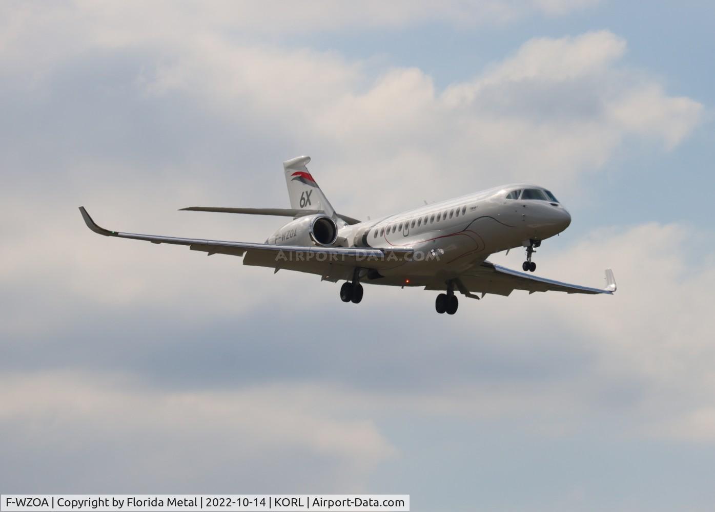 F-WZOA, 2022 Dassault Falcon 6X C/N 004, Falcon 6X zx