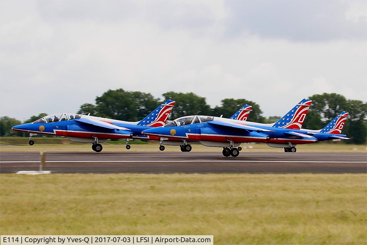 E114, Dassault-Dornier Alpha Jet E C/N E114, Dassault-Dornier Alpha Jet E (F-UHRT), Athos 0 of Patrouille de France 2017, St Dizier-Robinson Air Base 113 (LFSI)
