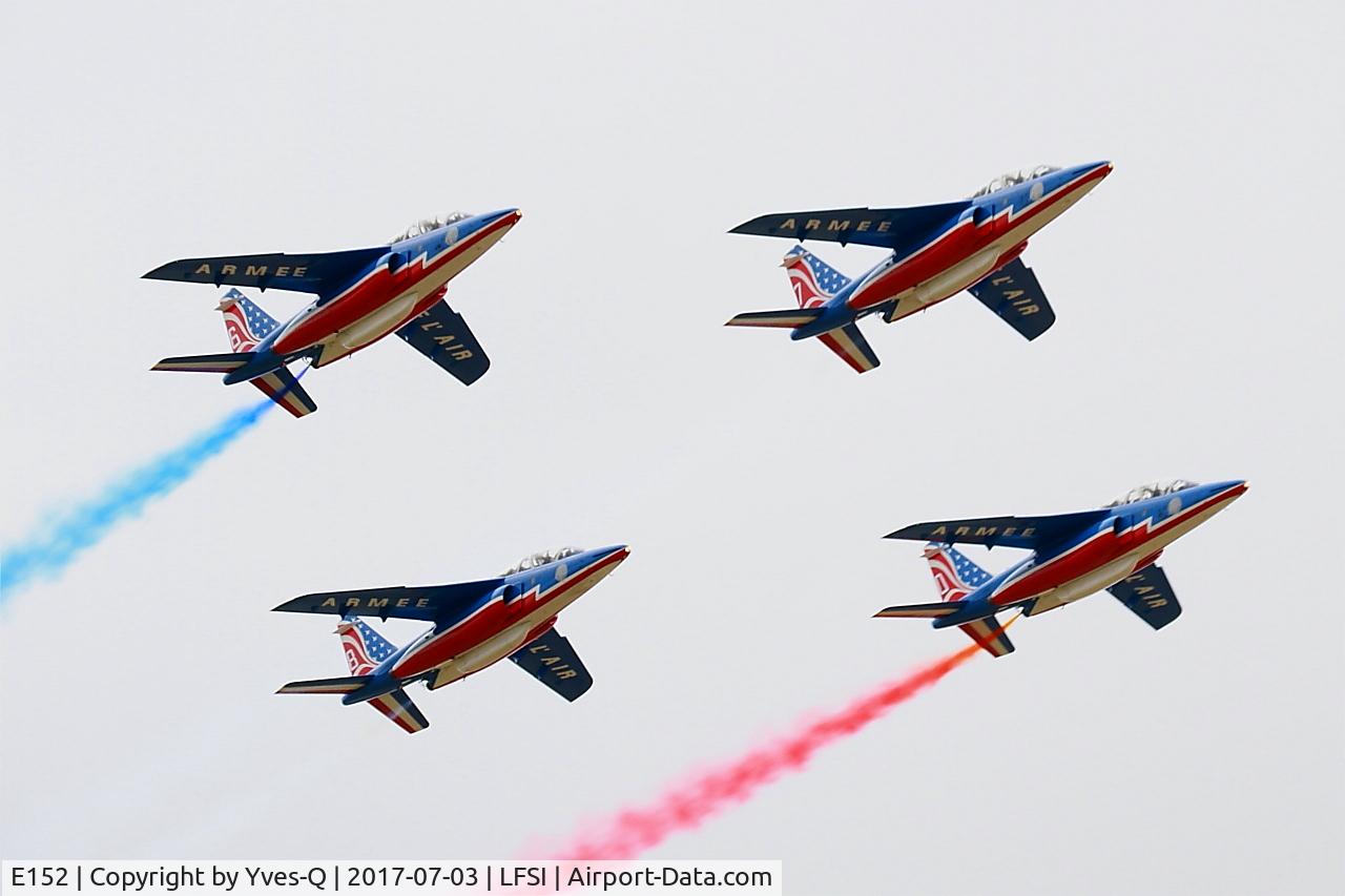 E152, Dassault-Dornier Alpha Jet E C/N E152, Dassault-Dornier Alpha Jet E (F-UHRT), Athos 07 of Patrouille de France 2017, St Dizier-Robinson Air Base 113 (LFSI)