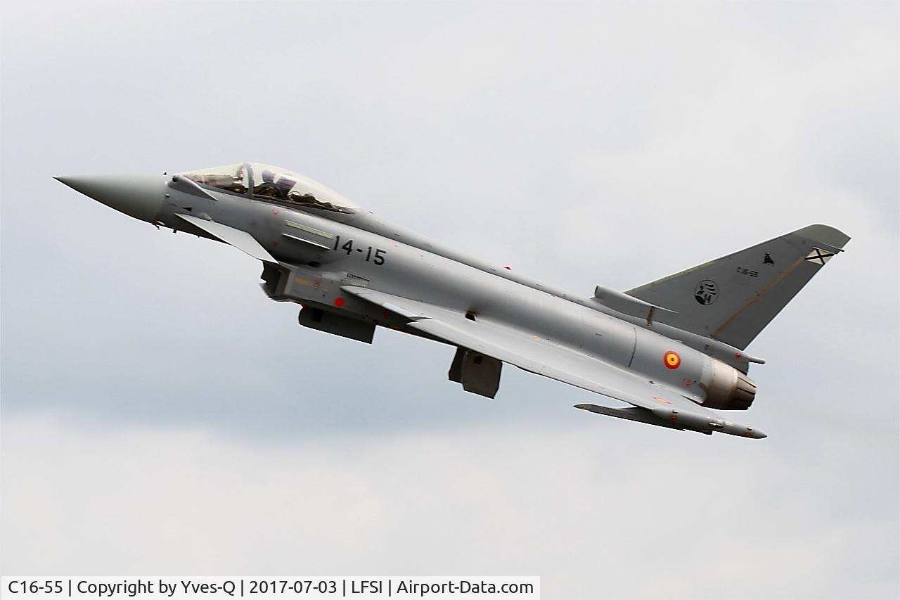 C16-55, Eurofighter EF-2000 Typhoon S C/N SS037, Eurofighter EF-2000 Typhoon S, Take off rwy 29, St Dizier-Robinson Air Base 113 (LFSI)