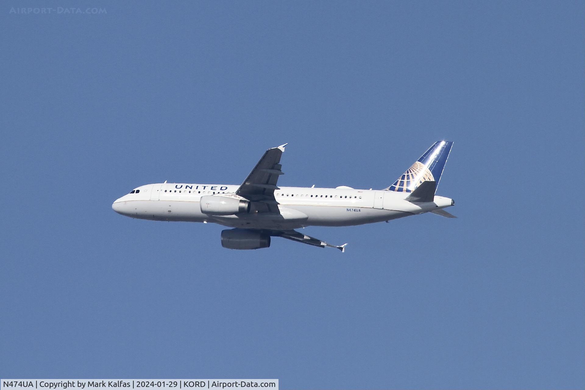 N474UA, 2001 Airbus A320-232 C/N 1475, A320 United Airlines Airbus A320-232 N474UA UAL2133  ORD-SLC