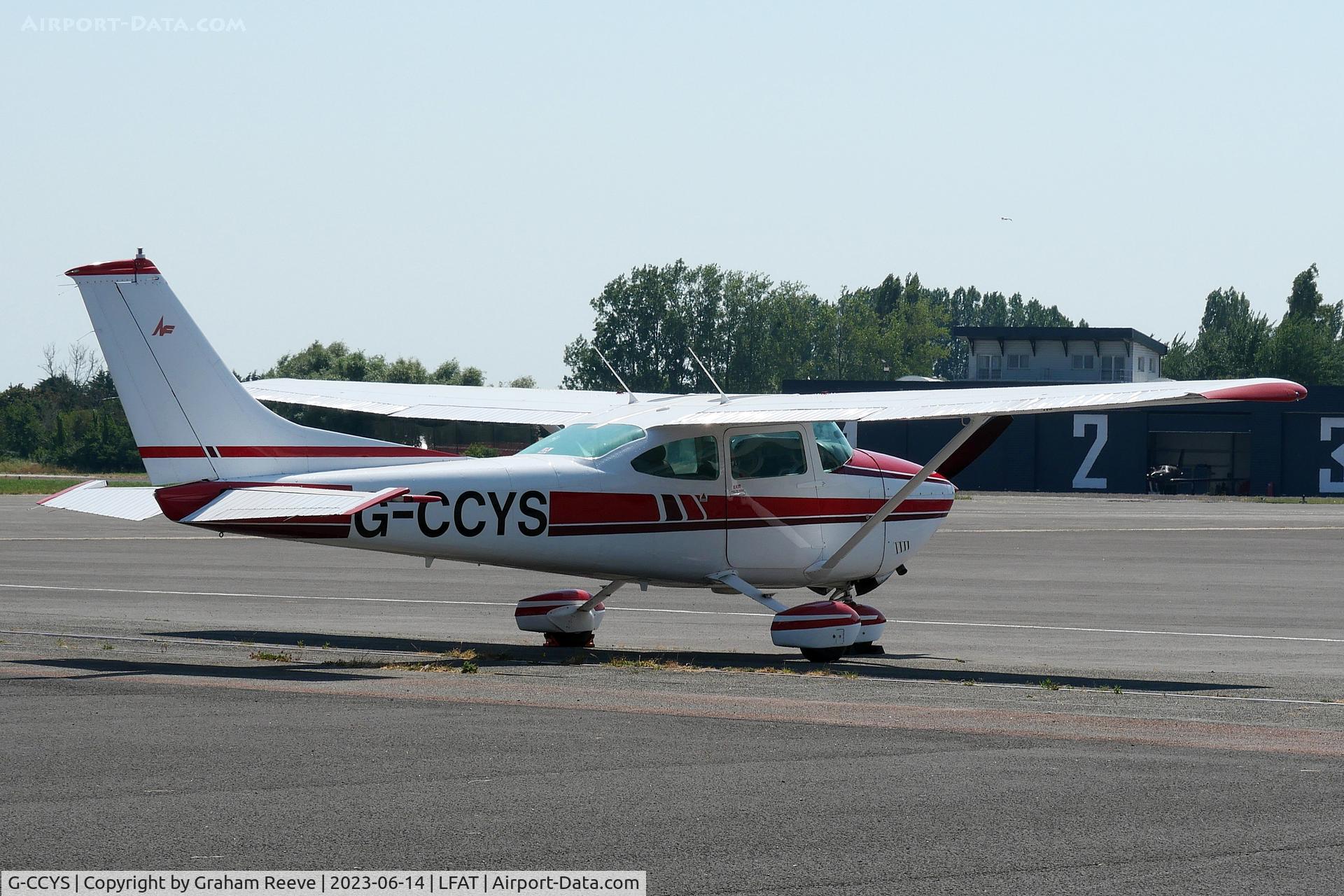 G-CCYS, 1979 Reims F182Q Skylane C/N 0126, Parked at Le Touquet.