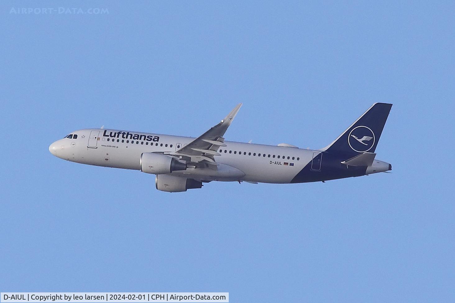 D-AIUL, 2015 Airbus A320-214 C/N 6521, Copenhagen 1.2.2024