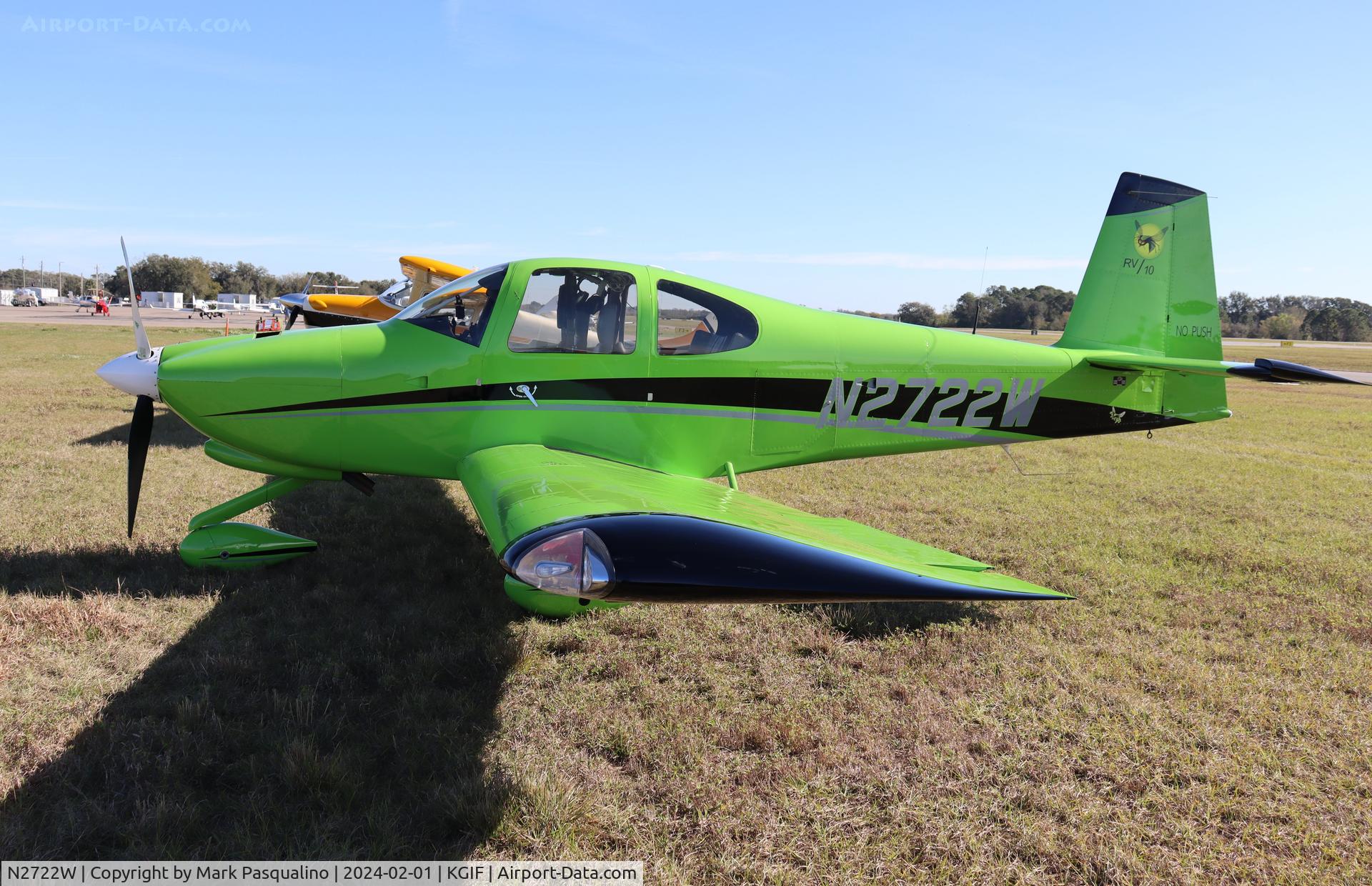 N2722W, 2020 Van's RV-10 C/N 41785, Vans RV-10