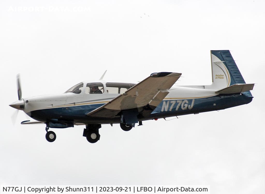 N77GJ, 2005 Mooney M20R Ovation C/N 29-0356, Landing rwy 32R