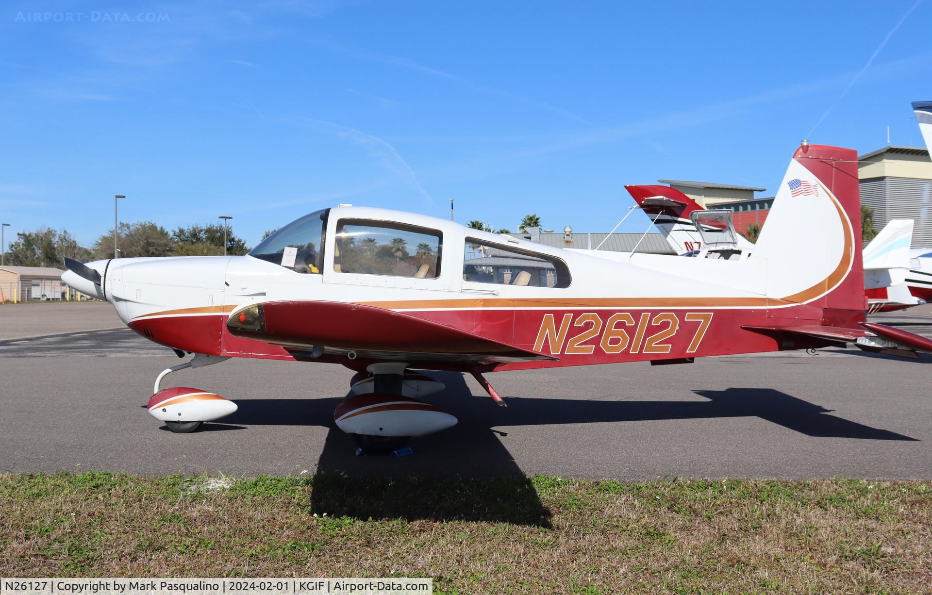 N26127, 1977 Grumman American AA-5A Cheetah C/N AA5A0446, Grumman American AA-5A