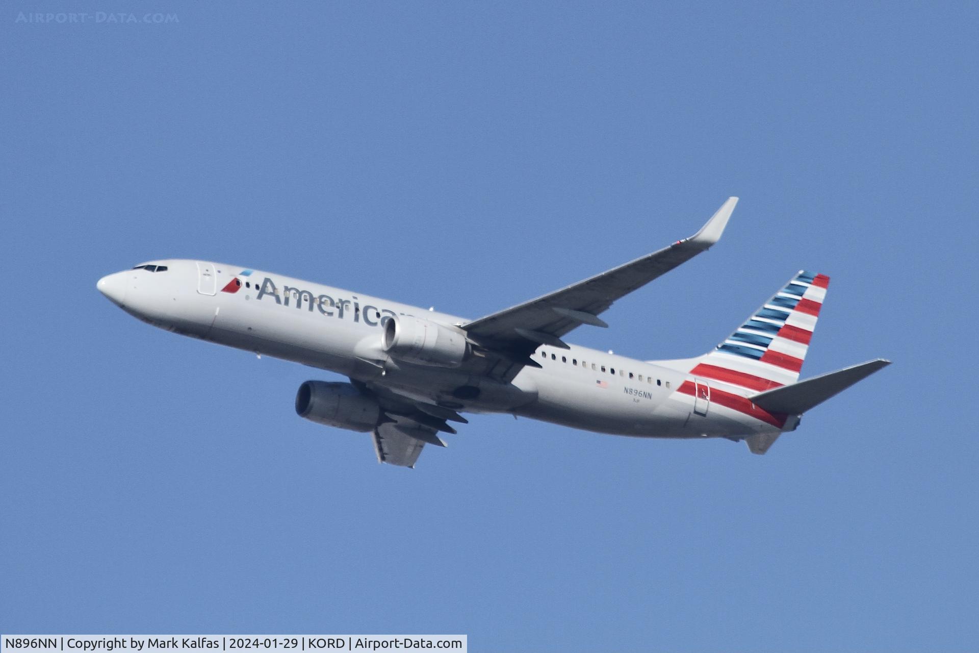 N896NN, 2012 Boeing 737-823 C/N 4093, B738 American Airlines BOEING 737-823  N896NN AAL2363  ORD-DEN