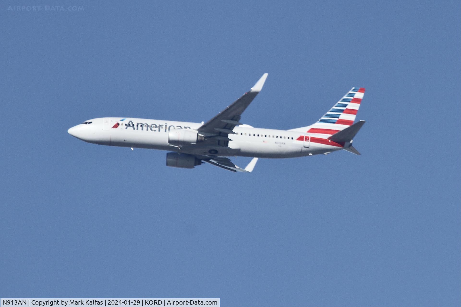 N913AN, 1999 Boeing 737-823 C/N 29514, B738 American Airlines BOEING 737-823  N913AN AAL1253  ORD-SFO