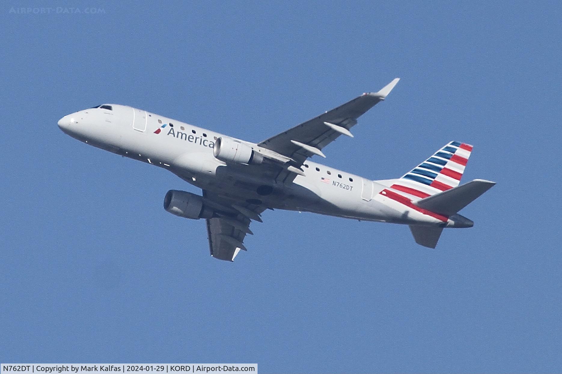 N762DT, 2009 Embraer 170STD (ERJ-170-100STD) C/N 17000298, E170 Envoy/ American Eagle EMBRAER ERJ 170-100 STD N762DT ENY3707  ORD-PIT