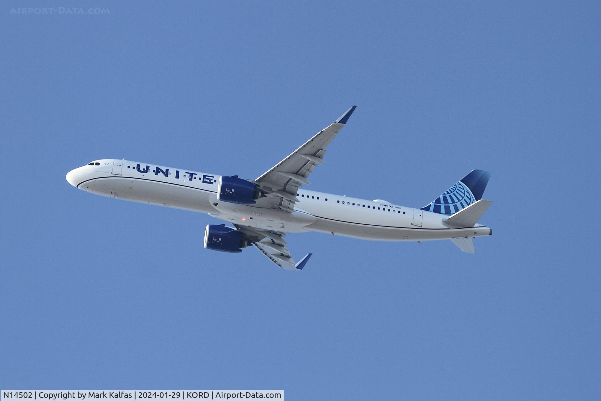 N14502, 2023 Airbus A321-271NX C/N 11598, A21N United Airlines AIRBUS S A S A321-271NX N14502 UAL1872 ORD-FLL