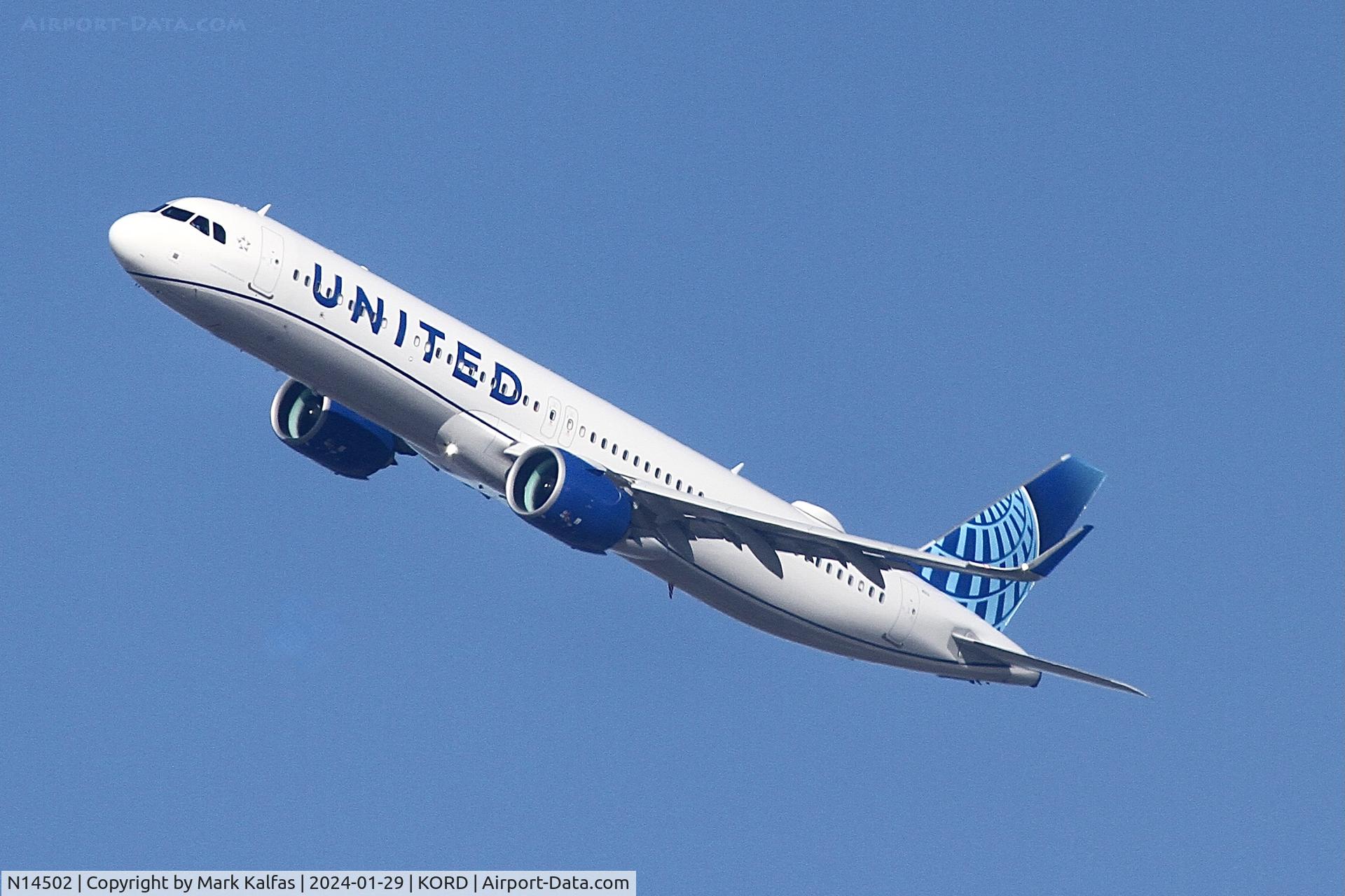 N14502, 2023 Airbus A321-271NX C/N 11598, A21N United Airlines AIRBUS S A S A321-271NX N14502 UAL1872 ORD-FLL