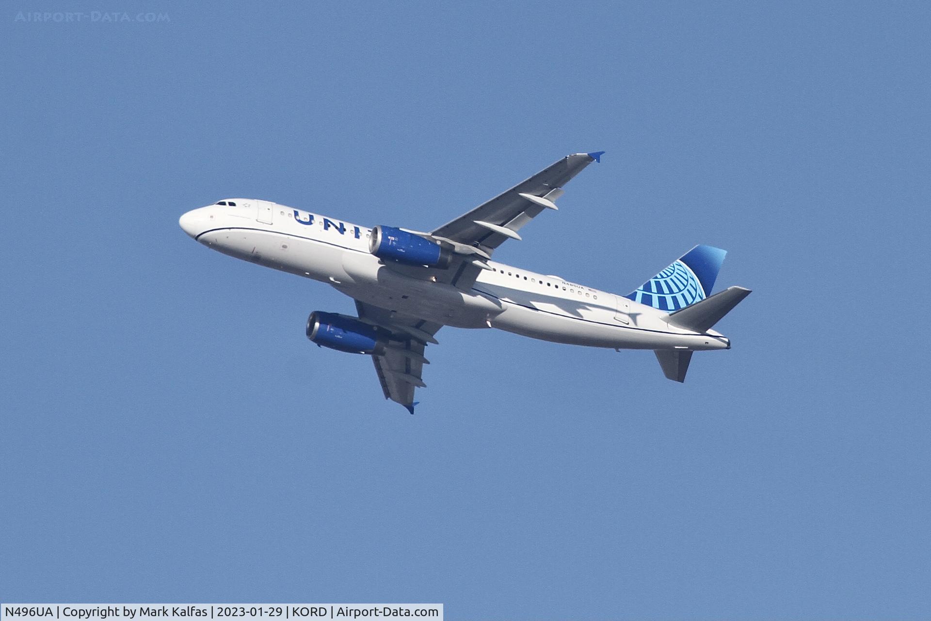 N496UA, 2002 Airbus A320-232 C/N 1845, A320 United Airlines Airbus A320 N496UA UAL2279  ORD-PIT