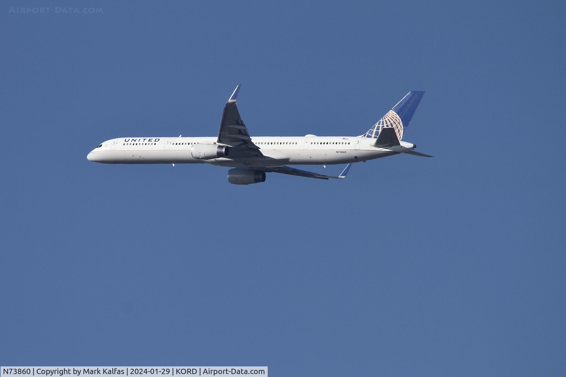 N73860, 2001 Boeing 757-33N C/N 32584, B753 UNITED AIRLINES Boeing 757-33N N73860 UAL1878 ORD-SFO