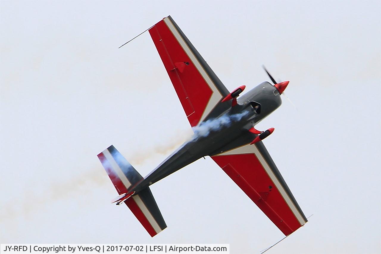 JY-RFD, Extra EA-300 C/N 1242, Extra EA-300LP, Royal Jordanian aerobatic team, On display, St Dizier-Robinson Air Base (LFSI)