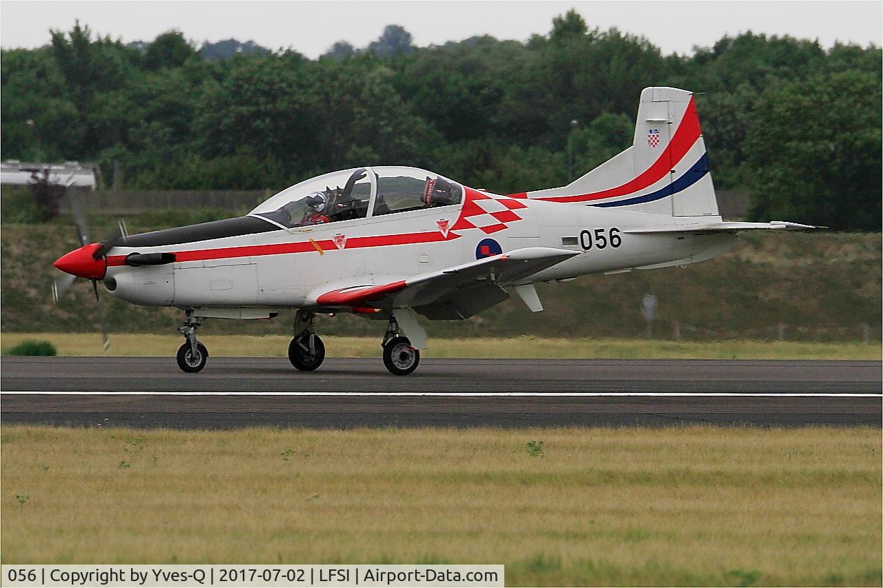 056, Pilatus PC-9M C/N 619, Pilatus PC-9M, Croatian Air Force aerobatic team, Landing rwy 29, St Dizier-Robinson Air Base 113 (LFSI)