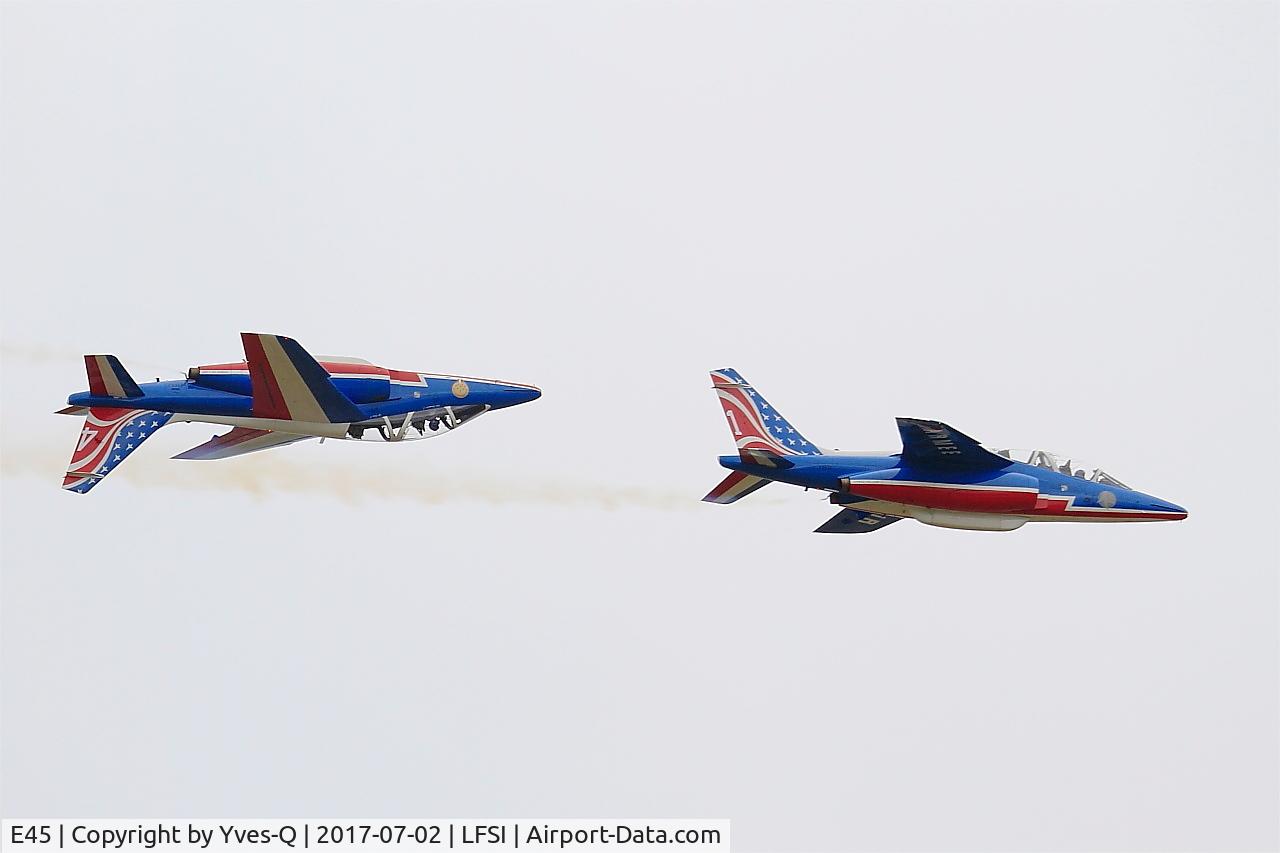 E45, Dassault-Dornier Alpha Jet E C/N E45, Dassault-Dornier Alpha Jet E (F-TETF), Athos 01 of Patrouille de France 2017, On display, St Dizier-Robinson Air Base 113 (LFSI)
