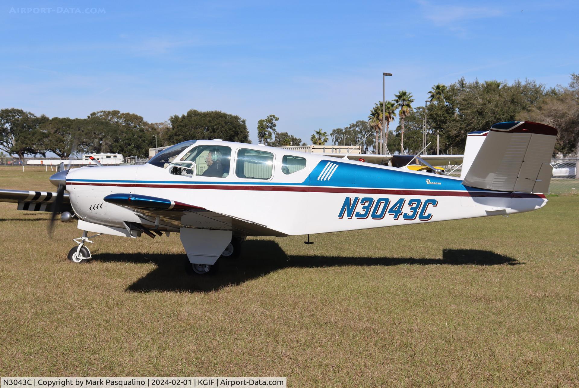 N3043C, 1958 Beech J35 Bonanza C/N D-5704, Beech J35