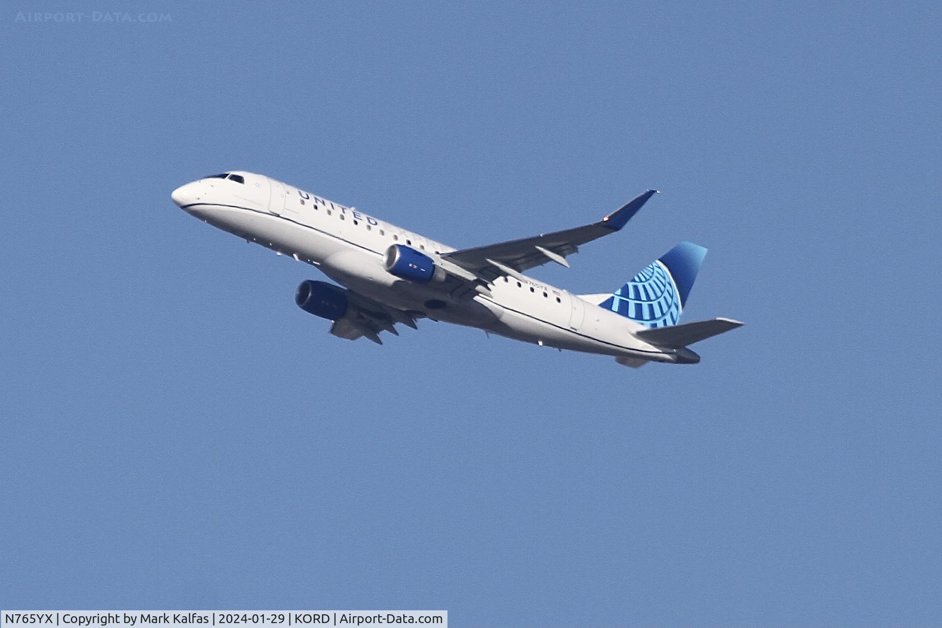 N765YX, 2023 EMBRAER S A ERJ 170-200 LR C/N 17000950, E75L Republic Airways/United Express EMBRAER 175LW N765YX RPA3565 KORD-CYUL