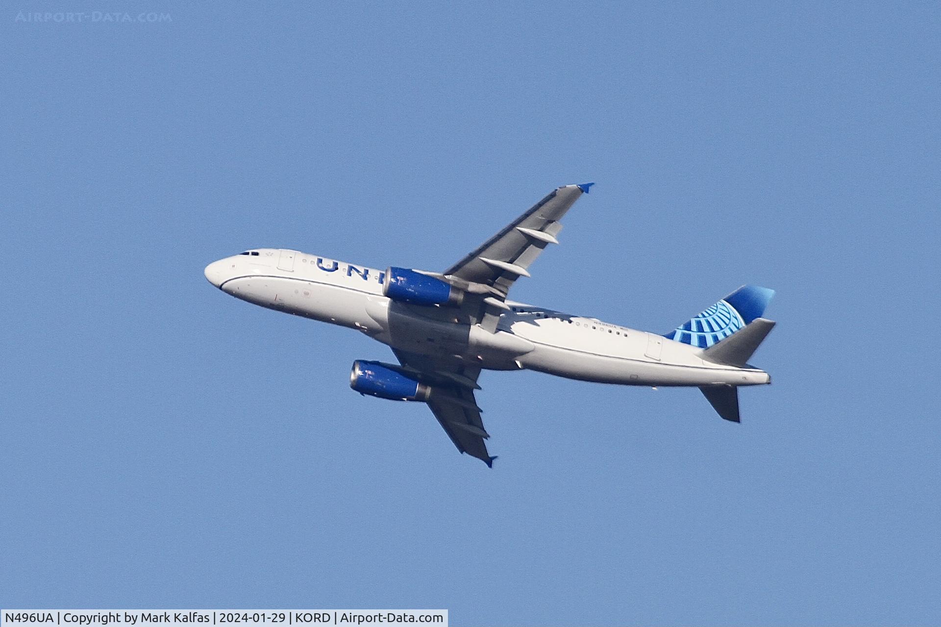 N496UA, 2002 Airbus A320-232 C/N 1845, A320-232 United Airlines Airbus A320 N496UA UAL2279  ORD-PIT