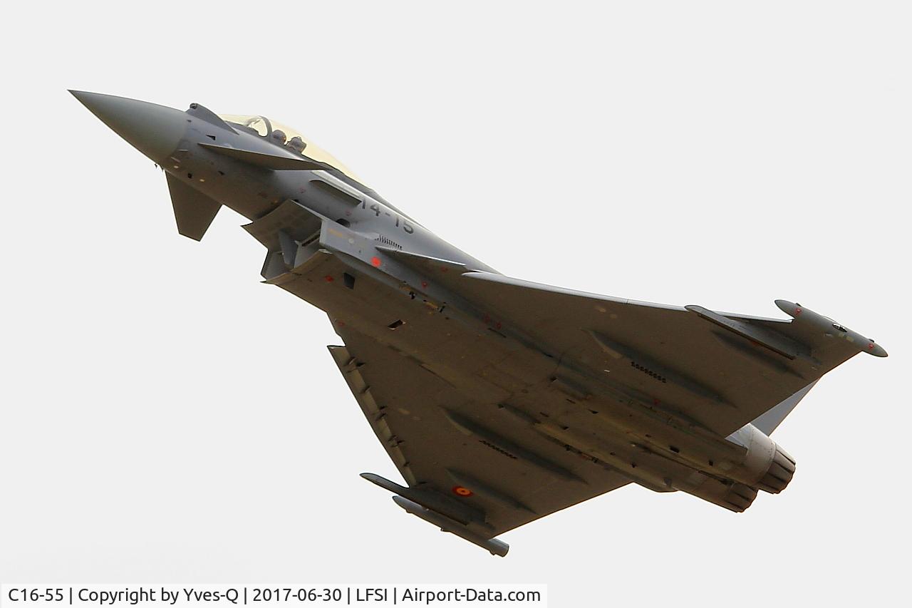 C16-55, Eurofighter EF-2000 Typhoon S C/N SS037, Eurofighter EF-2000 Typhoon S, Take off rwy 29, St Dizier-Robinson Air Base 113 (LFSI)