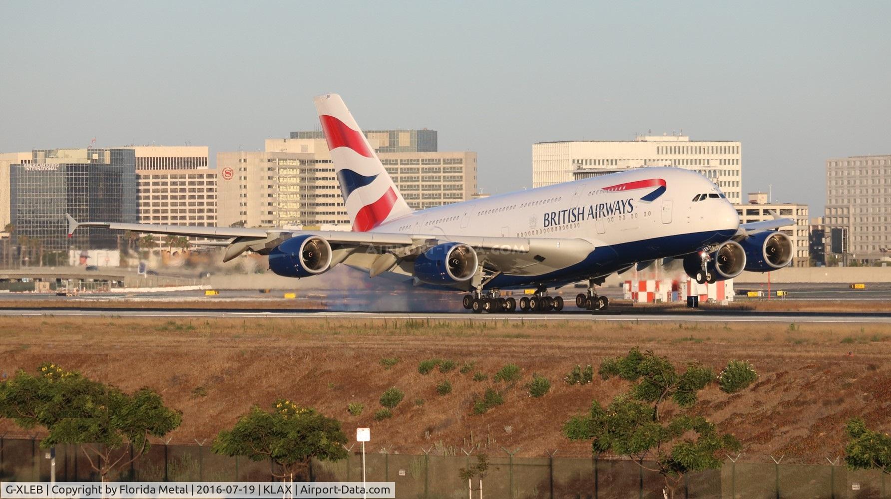 G-XLEB, 2013 Airbus A380-841 C/N 121, LAX zx