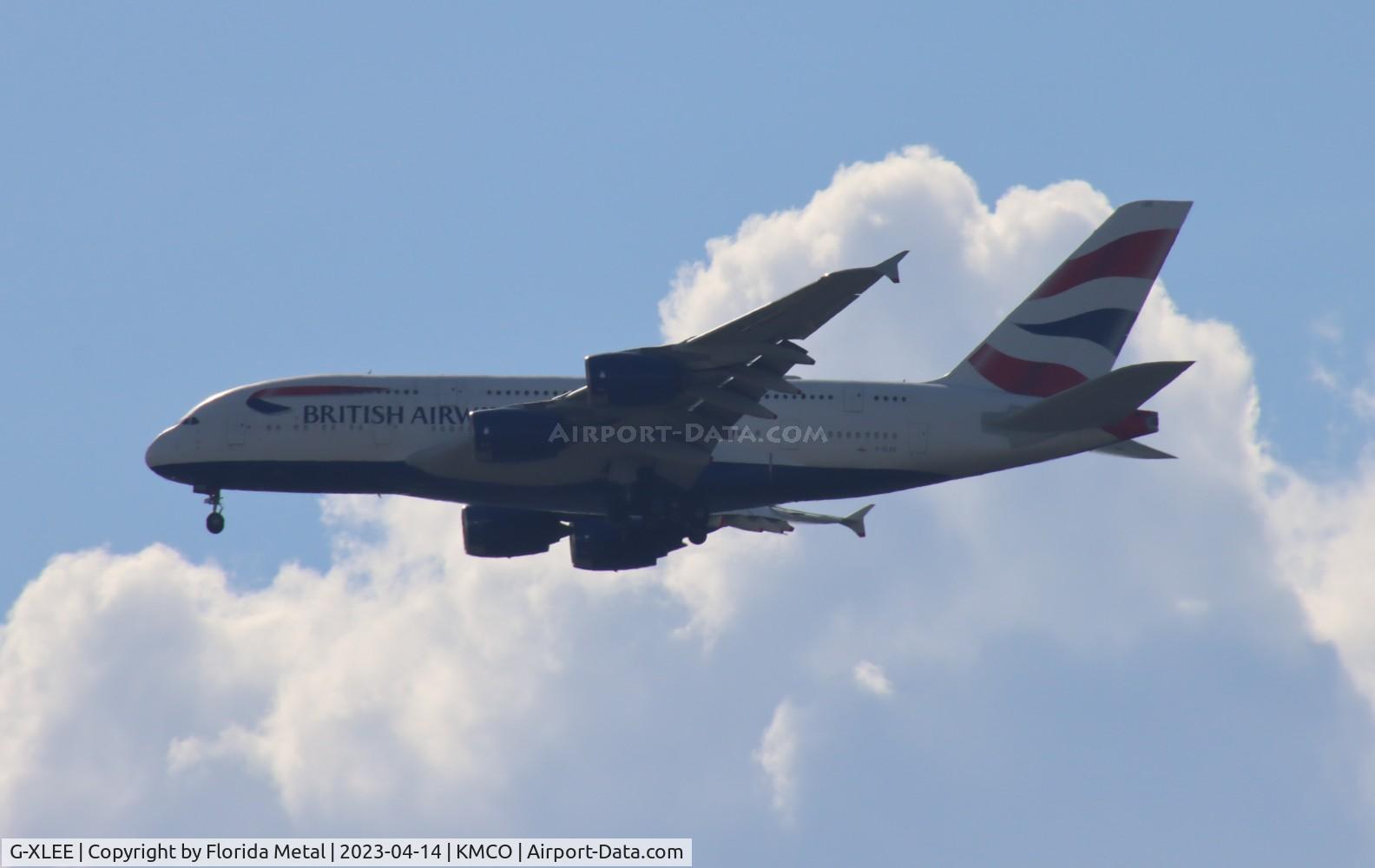 G-XLEE, 2013 Airbus A380-841 C/N 148, BAW A380 zx LHR-MIA-MCO, MIA weather diversion to MCO