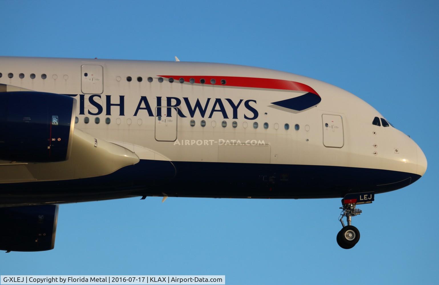 G-XLEJ, 2015 Airbus A380-841 C/N 192, LAX zx
