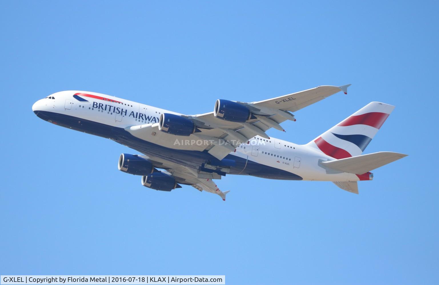 G-XLEL, 2016 Airbus A380-841 C/N 215, LAX zx