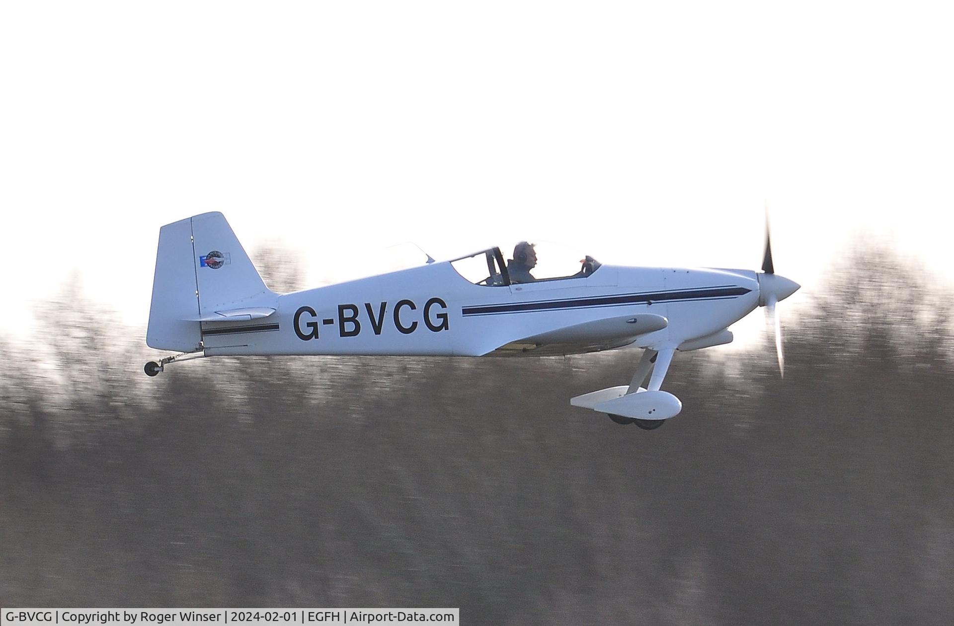 G-BVCG, 1994 Vans RV-6 C/N PFA 181-11783, Visiting RV-6 departing Runway 28.