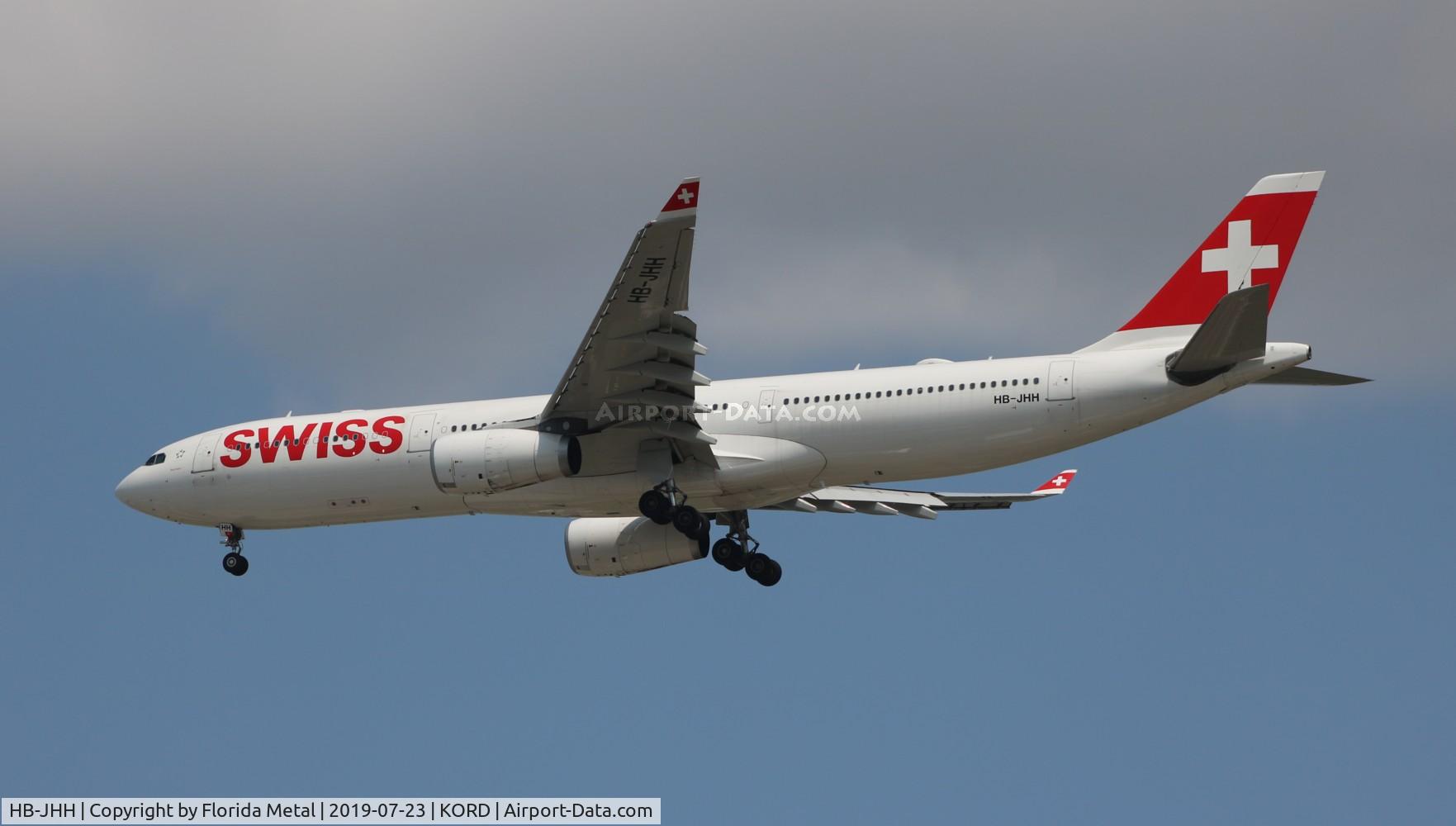 HB-JHH, 2010 Airbus A330-343X C/N 1145, SWR A333 zx ZRH-ORD