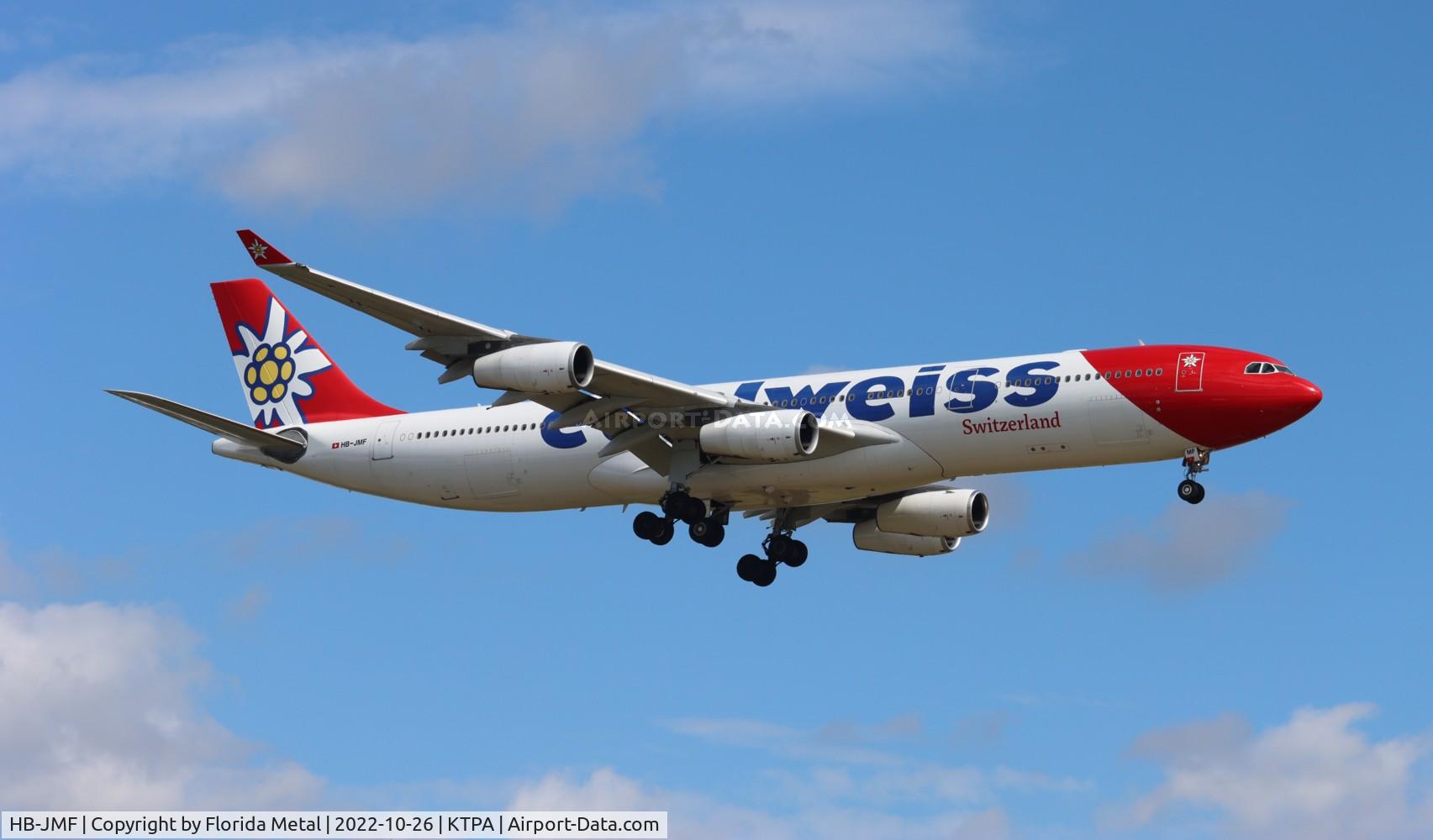 HB-JMF, 2003 Airbus A340-313X C/N 561, EDW A343 zx ZRH-TPA