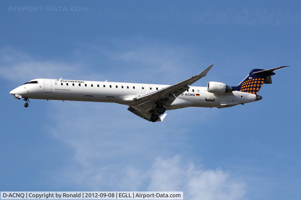 D-ACNQ, 2010 Bombardier CRJ-900LR (CL-600-2D24) C/N 15260, at lhr