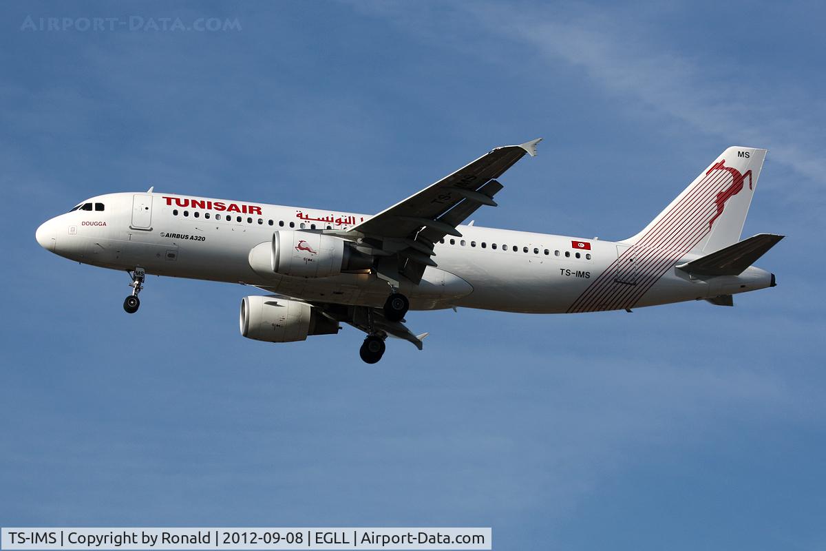 TS-IMS, 2011 Airbus A320-214 C/N 4689, at lhr