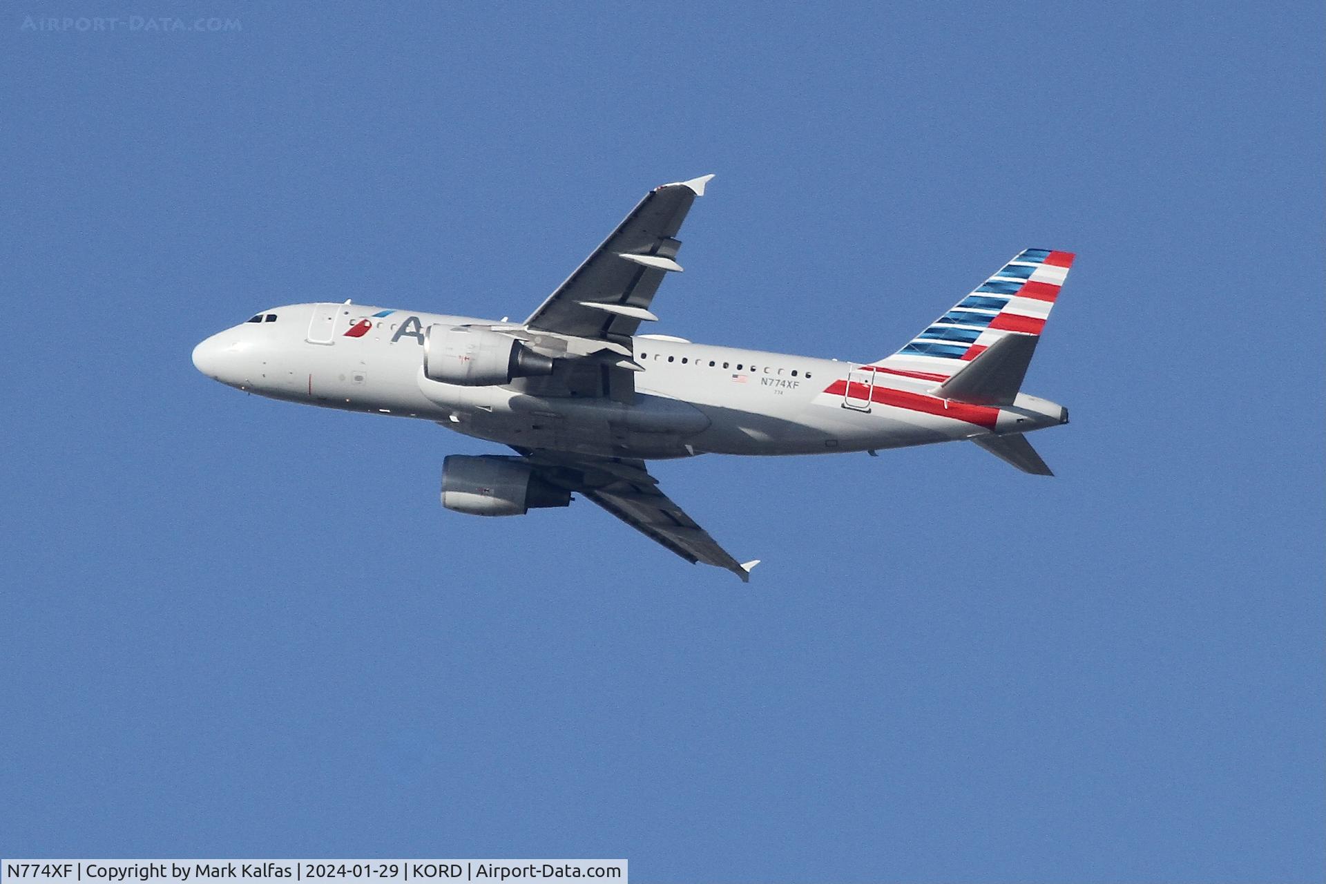 N774XF, 2003 Airbus A319-112 C/N 2019, A319 American Airlines AIRBUS INDUSTRIE A319-112 N774XF AAL2824 ORD-LGA