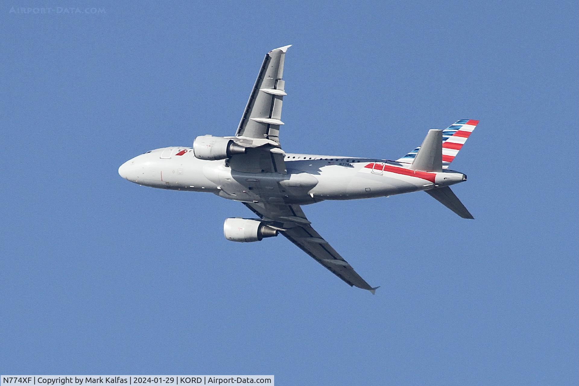 N774XF, 2003 Airbus A319-112 C/N 2019, A319 American Airlines AIRBUS INDUSTRIE A319-112 N774XF AAL2824 ORD-LGA
