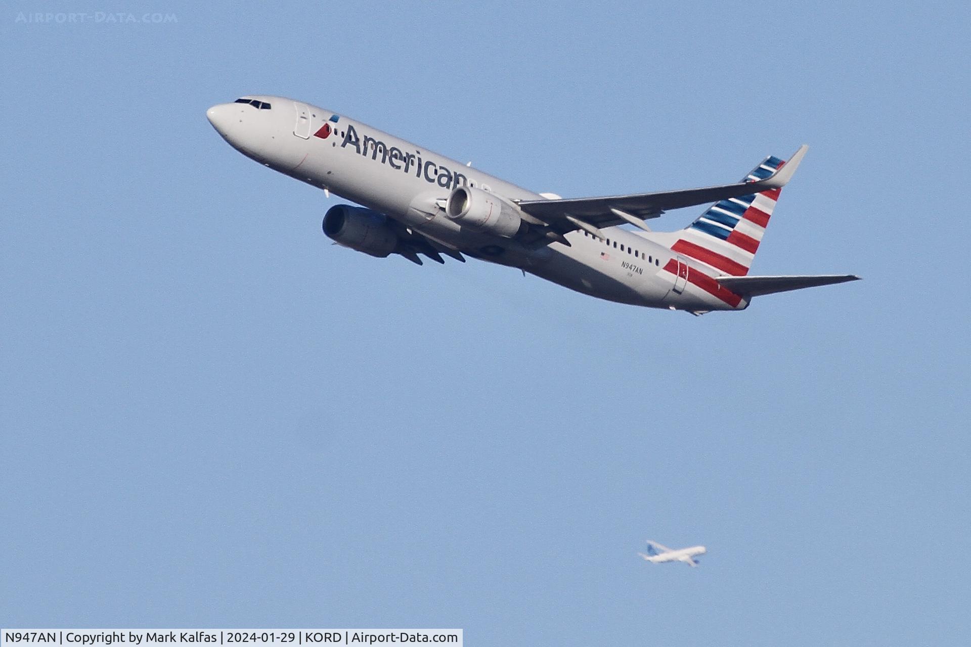N947AN, 2000 Boeing 737-823 C/N 29536, B738 American Airlines Boeing 737-823 N947AN AAL529 ORD-LAX