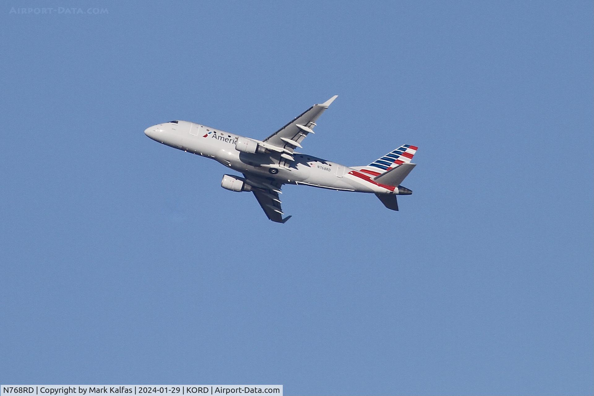 N768RD, 2008 Embraer 170LR (ERJ-170-100LR) C/N 17000230, E170 Envoy/ American Eagle EMBRAER ERJ 170-100 LR N768RD ENY3358  ORD-SYR