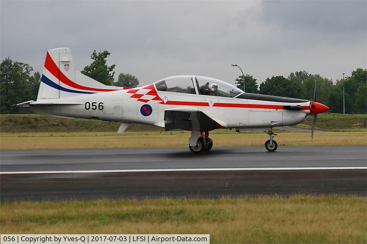 056, Pilatus PC-9M C/N 619, Pilatus PC-9M, Croatian Air Force aerobatic team, Taxiing on rwy 29, St Dizier-Robinson Air Base 113 (LFSI)
