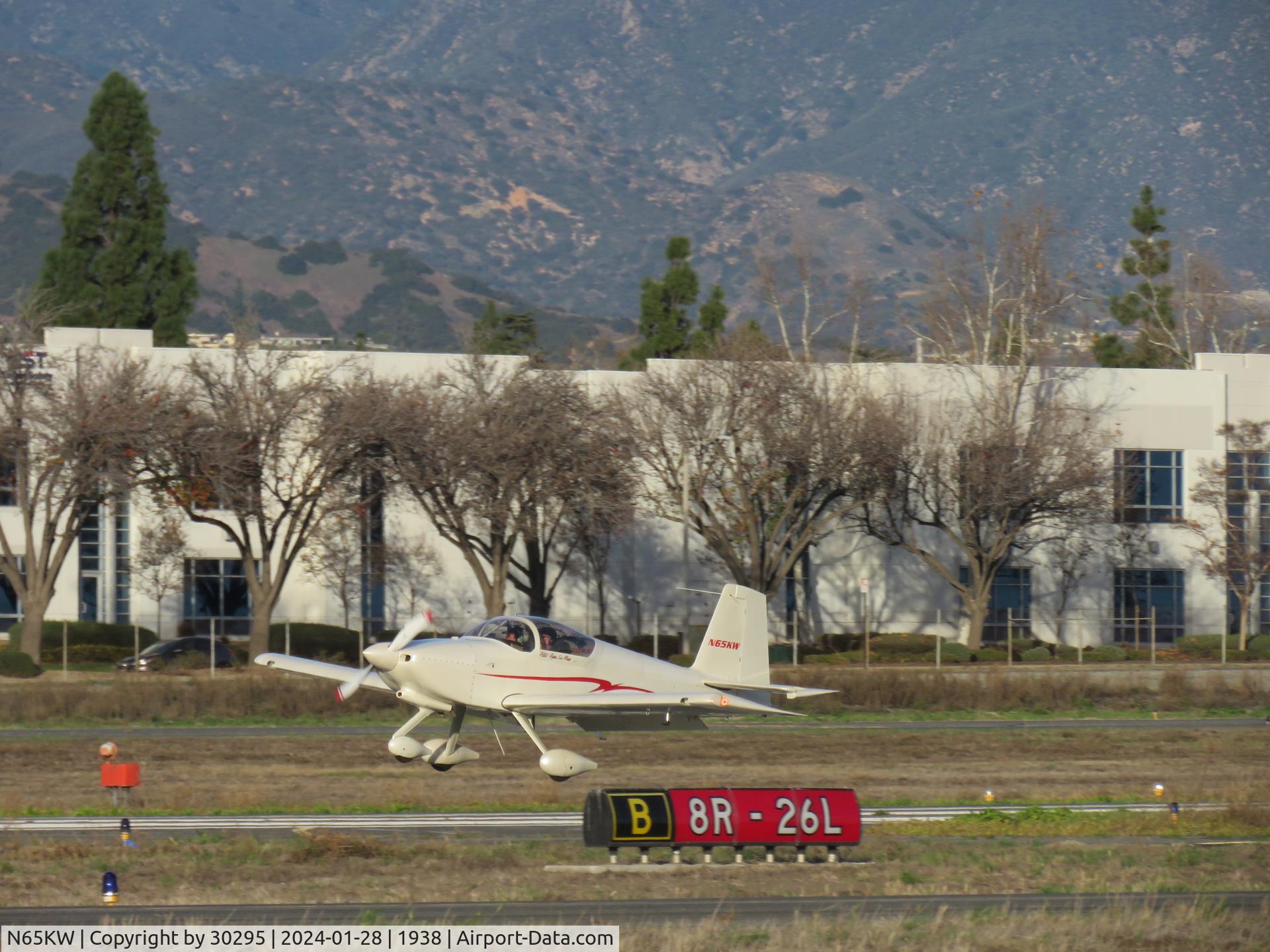 N65KW, 2006 Van's RV-9A C/N 90807, Landing