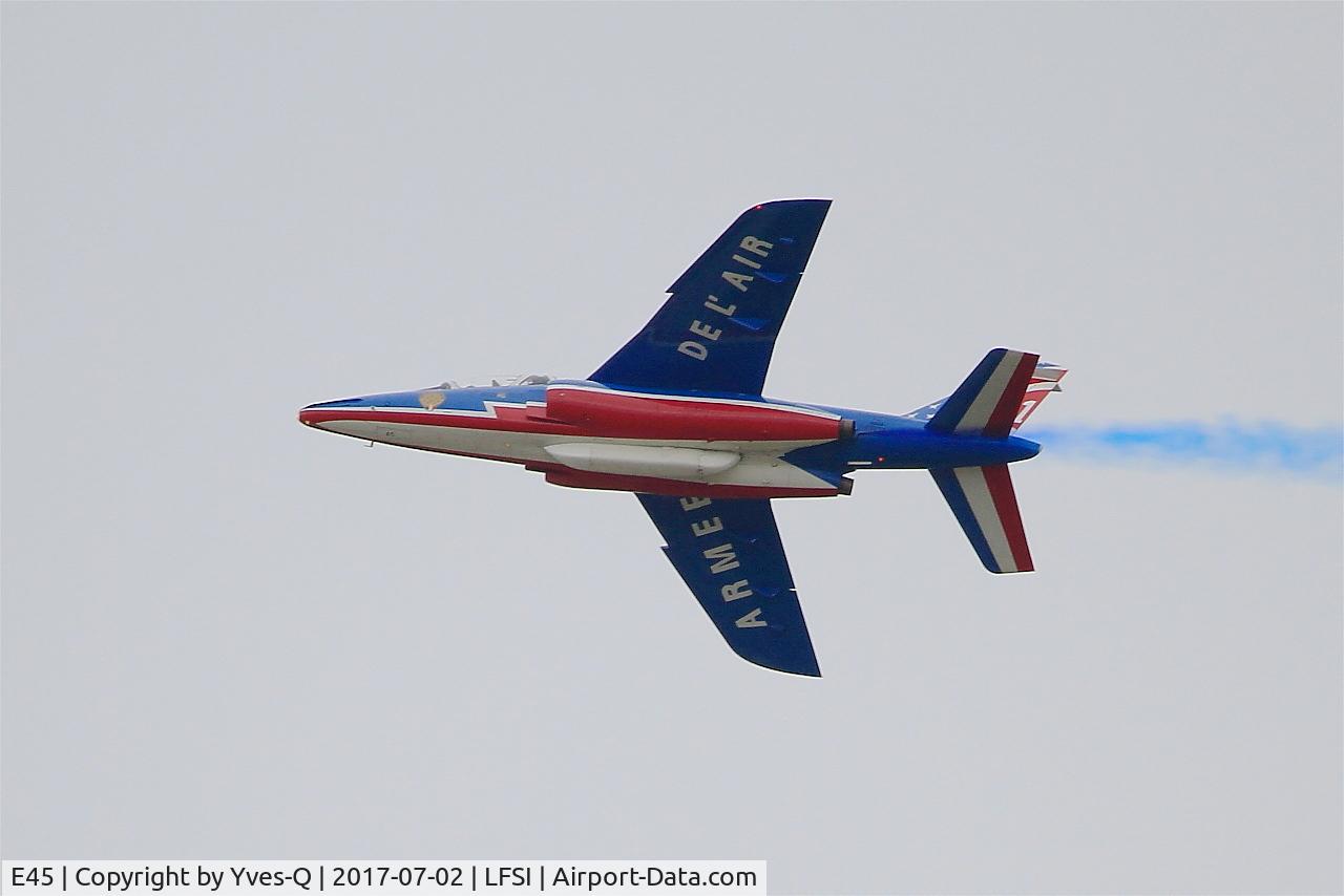 E45, Dassault-Dornier Alpha Jet E C/N E45, Dassault-Dornier Alpha Jet E (F-TETF), Athos 01 of Patrouille de France 2017, On display, St Dizier-Robinson Air Base 113 (LFSI)