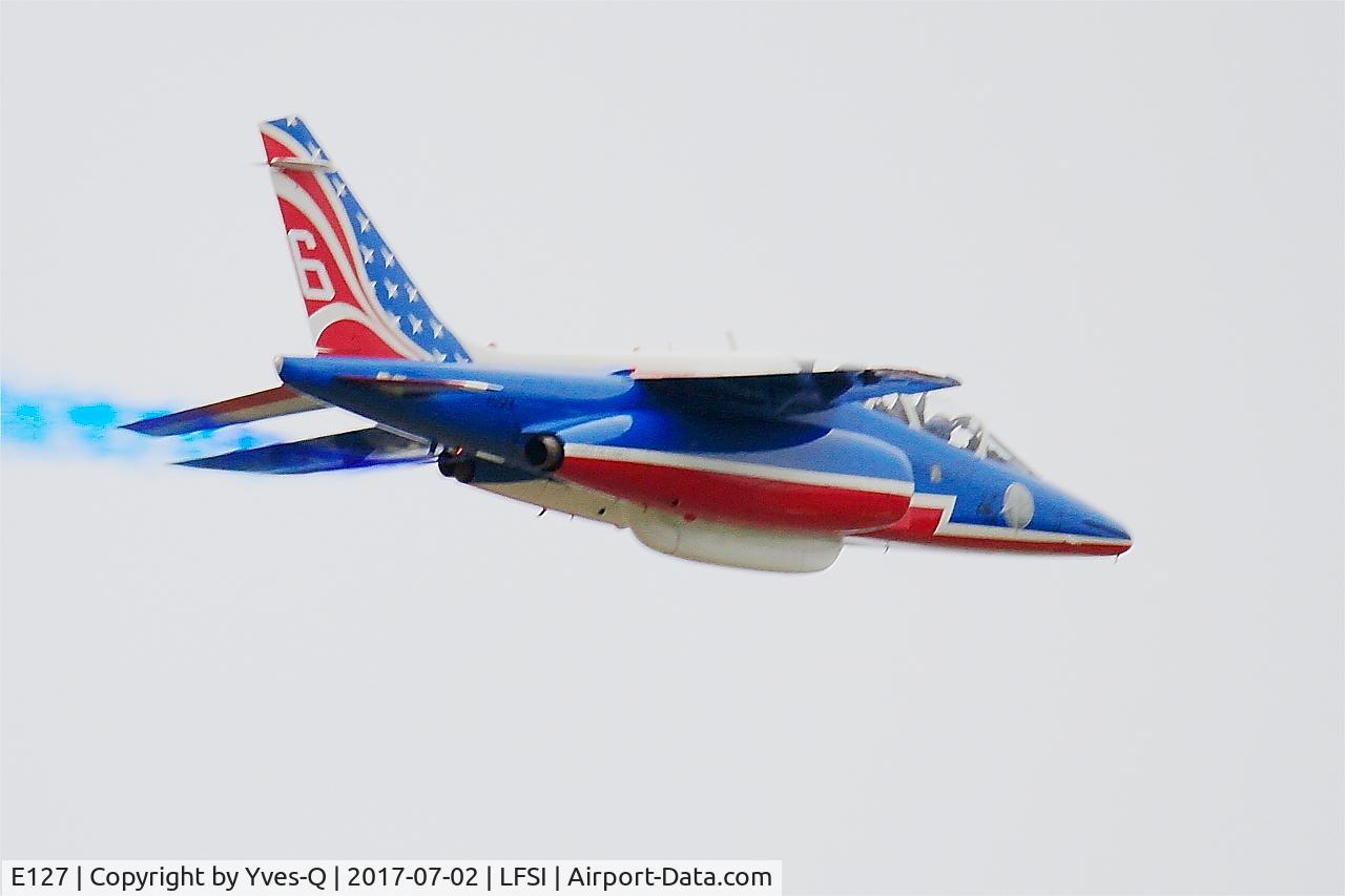 E127, 1983 Dassault-Dornier Alpha Jet E C/N E127, Dassault-Dornier Alpha Jet E (F-UGFK), Athos 4 of Patrouille de France 2017, On display, St Dizier-Robinson Air Base 113 (LFSI)