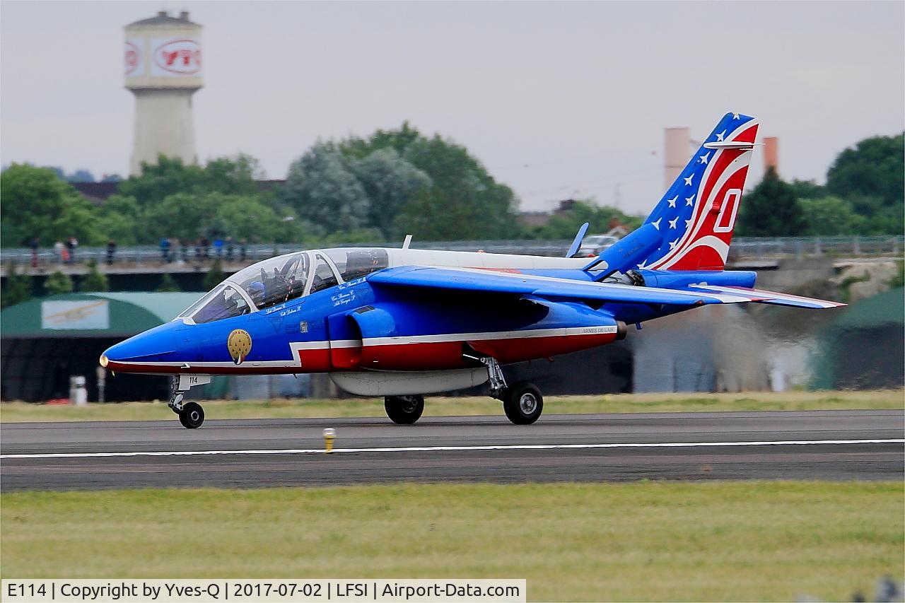 E114, Dassault-Dornier Alpha Jet E C/N E114, Dassault-Dornier Alpha Jet E (F-UHRT), Athos 0 of Patrouille de France 2017, St Dizier-Robinson Air Base 113 (LFSI)
