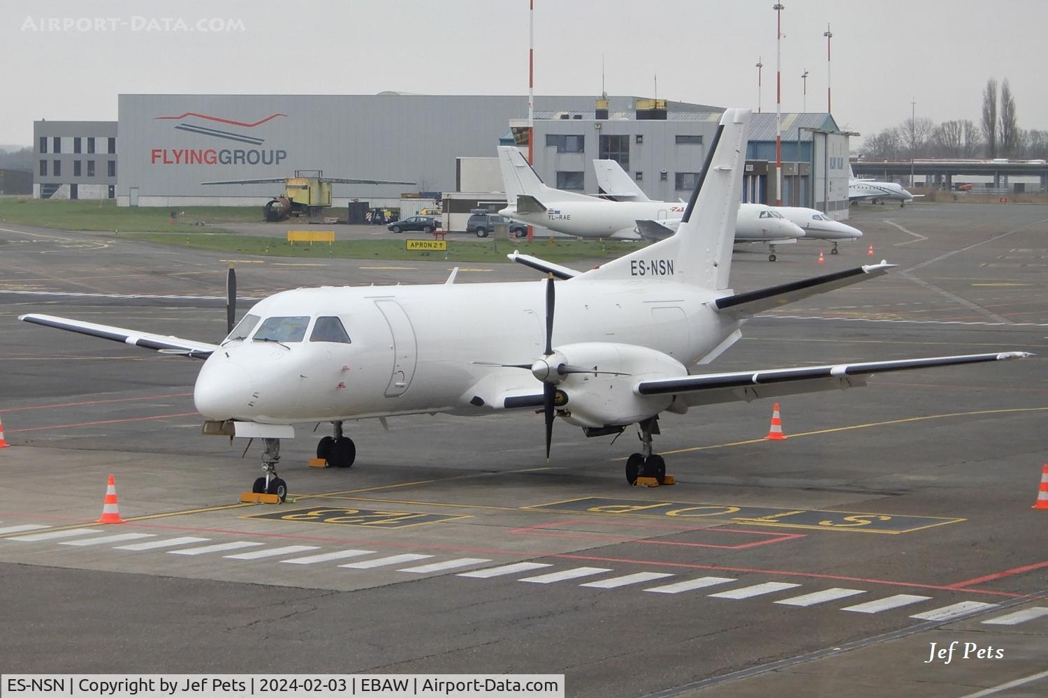 ES-NSN, 1987 Saab SF340A C/N 340A-082, At Antwerp Airport.