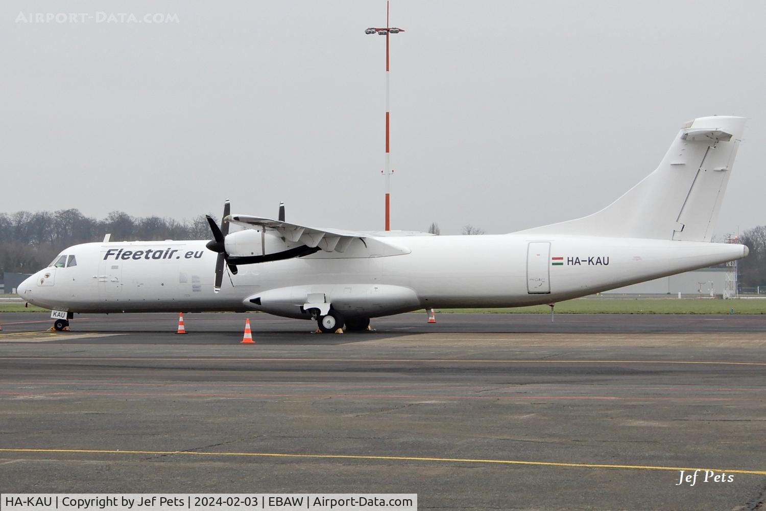HA-KAU, 1990 ATR 72-201 C/N 198, At Antwerp Airport.