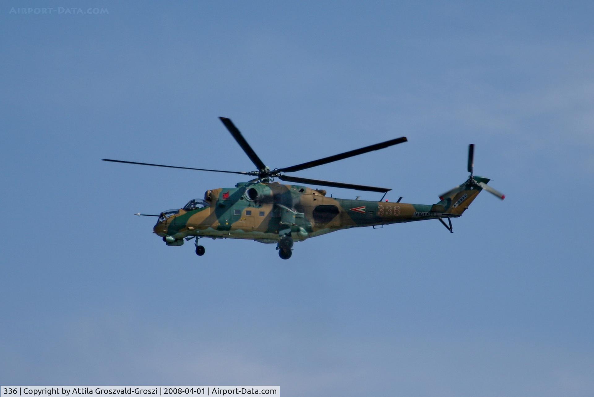 336, 1989 Mil Mi-24P Hind F C/N 340336, Veszprém, Jutas-újmajor, Training base of the Hungarian Air Force.