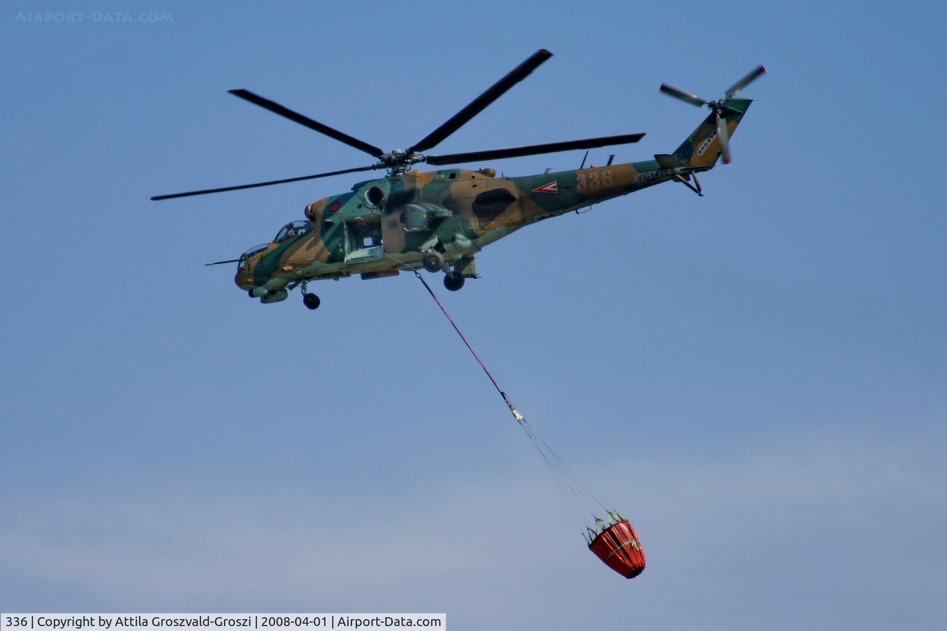 336, 1989 Mil Mi-24P Hind F C/N 340336, Veszprém, Jutas-újmajor, Training base of the Hungarian Air Force.