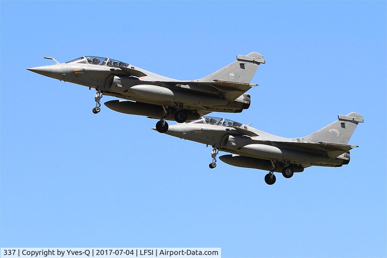 337, 2013 Dassault Rafale B C/N 337, Dassault Rafale B, On final rwy 29, St Dizier-Robinson Air Base 113 (LFSI)