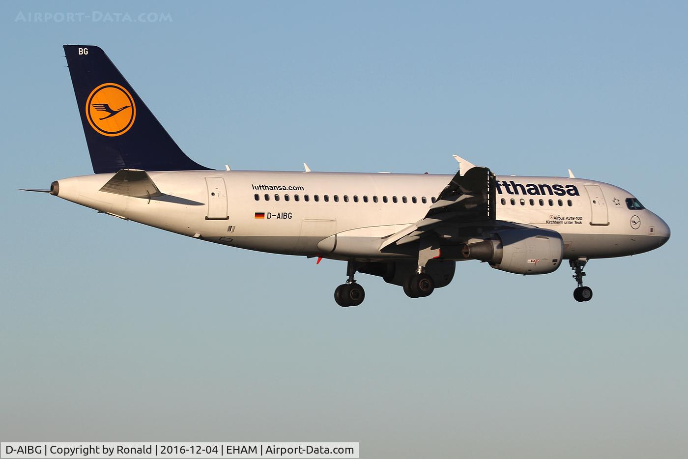 D-AIBG, 2011 Airbus A319-112 C/N 4841, at spl