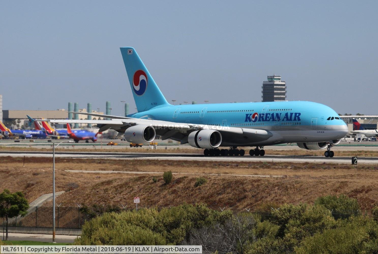HL7611, 2010 Airbus A380-861 C/N 35, KAL A380 zx ICN-LAX